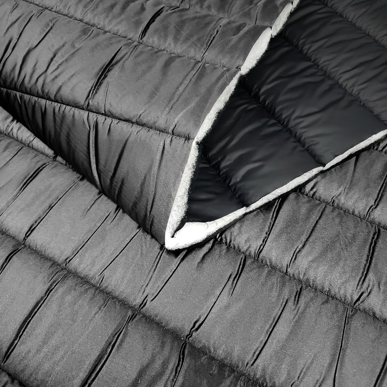 Quilted Holofill™ 2-Sided 13oz - Metallic Graphite (FOLD)