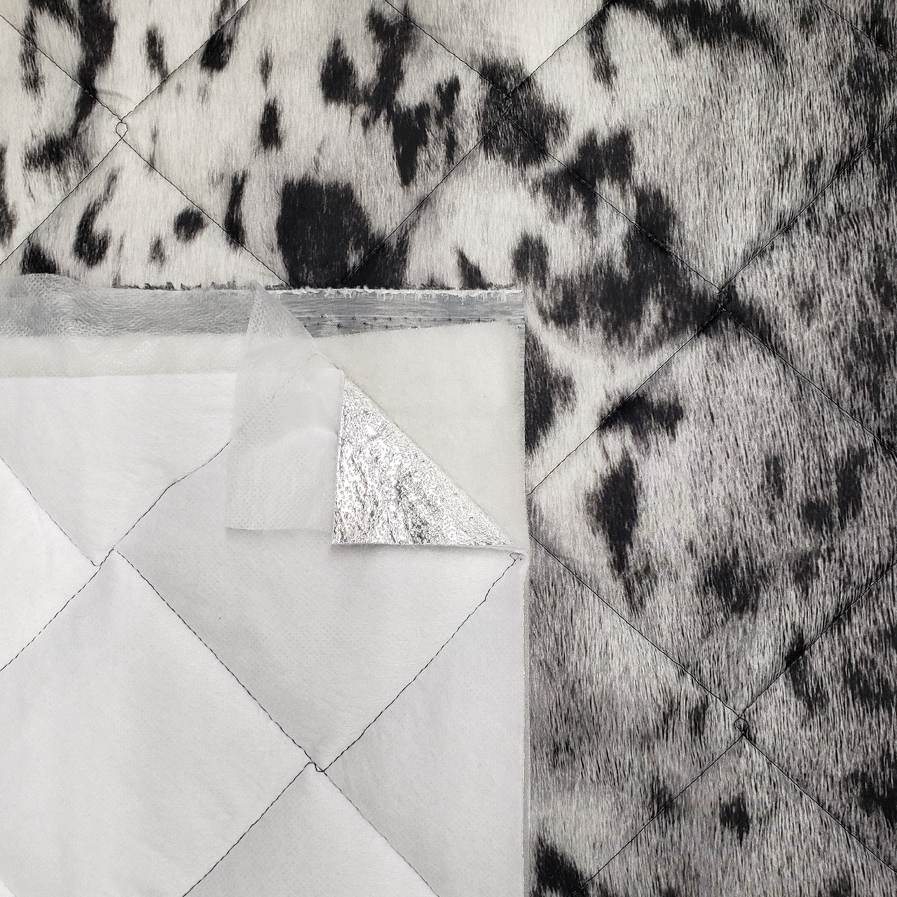 Quilted PrimaSoft™/ Radiantex, 15oz - Seal Skin (Natural) - layers