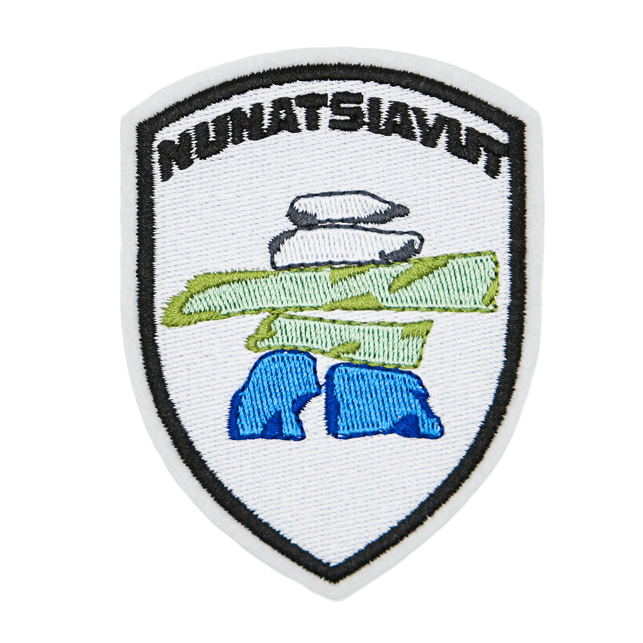 Inuit Nunangat Iron-On Patches - Nunatsiavut (shield)
