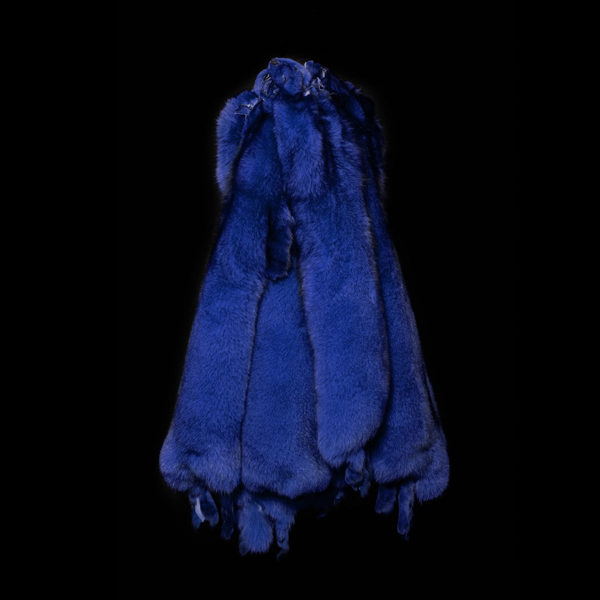Dyed Norwegian Blue Fox Fur - Royal Blue