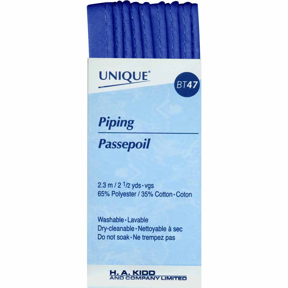 Unique® Corded Piping - Poly Cotton - Royal Blue (pack)