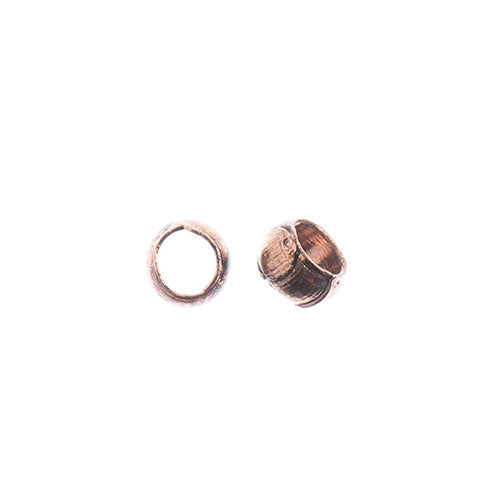 Crimp Beads (3mm) - Antique Copper
