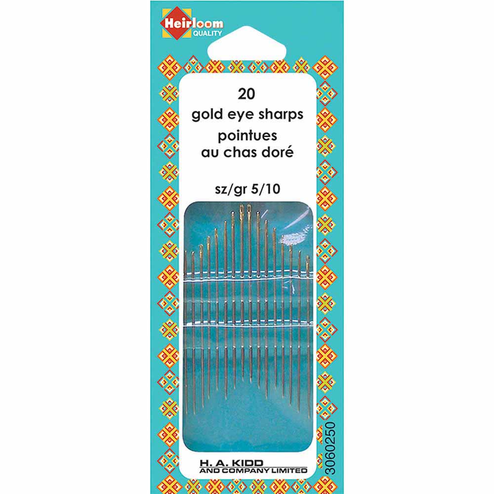 Heirloom® Gold Eye Hand Sewing Needles (Sharps)