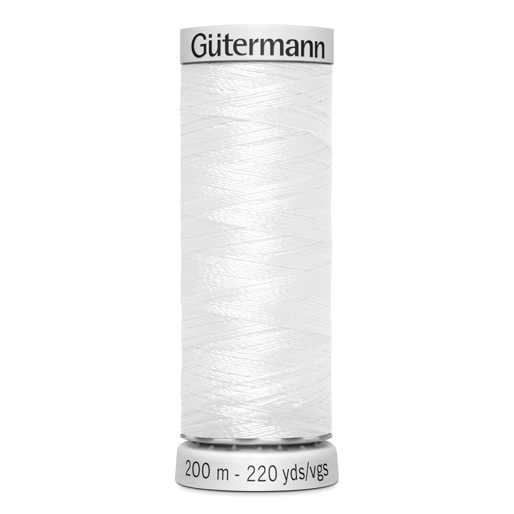GÜTERMANN - Dekor Rayon Thread 200m - White