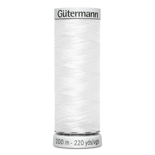 GÜTERMANN - Dekor Rayon Thread 200m - White