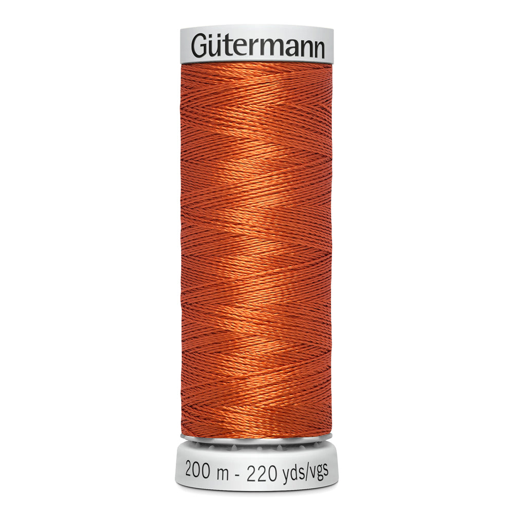 GÜTERMANN - Dekor Rayon Thread 200m - Dark Terra Cotta