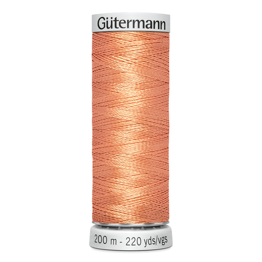 GÜTERMANN - Dekor Rayon Thread 200m - Peachy Orange 