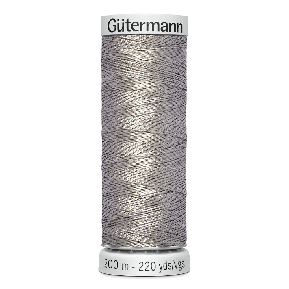 GÜTERMANN - Dekor Rayon Thread 200m - Steel Grey