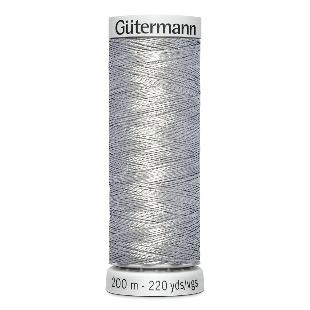 GÜTERMANN - Dekor Rayon Thread 200m - Light Pewter