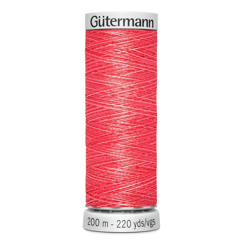 GÜTERMANN - Dekor Rayon Thread 200m - Variegated Ruby Red
