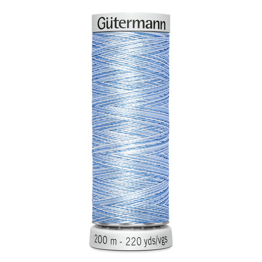 GÜTERMANN - Dekor Rayon Thread 200m - Variegated Blue