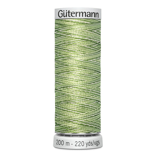GÜTERMANN - Dekor Rayon Thread 200m - Variegated Greens