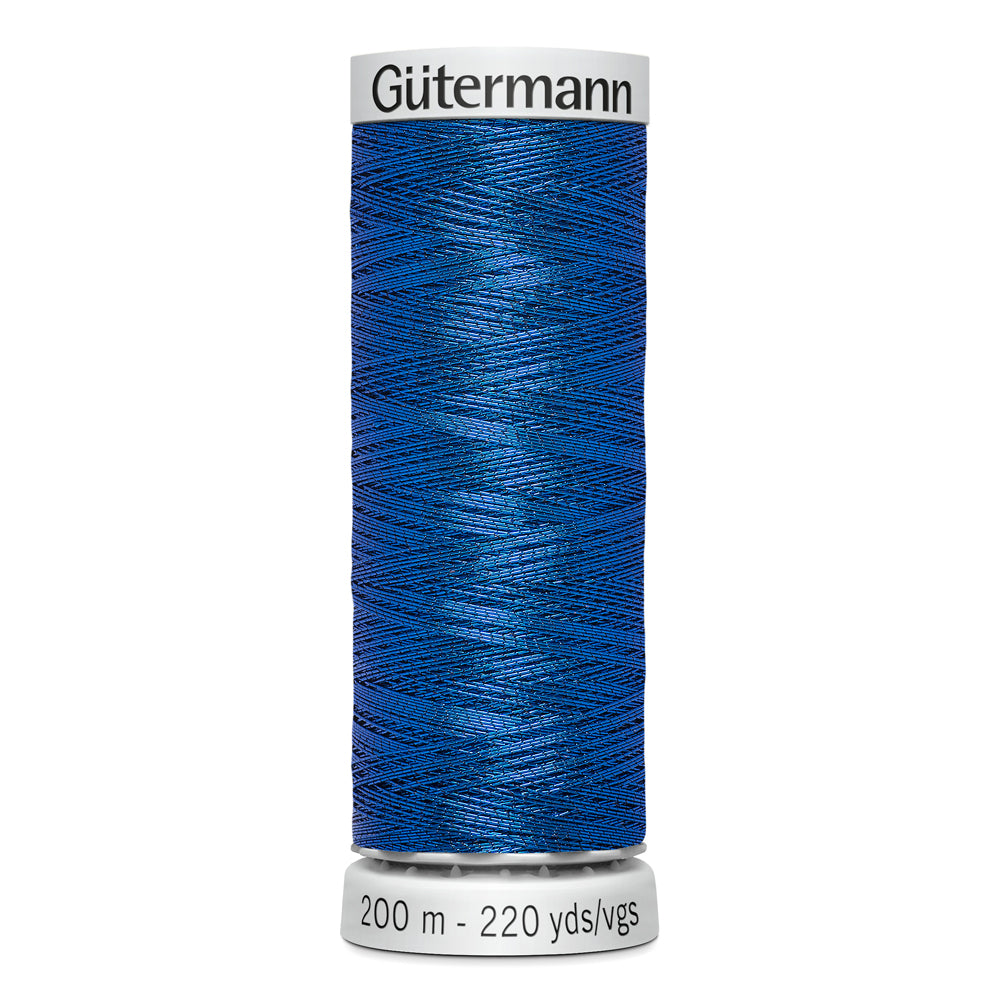 GÜTERMANN - Dekor Metallic Thread 200m - Royal Blue
