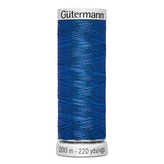 GÜTERMANN - Dekor Metallic Thread 200m - Royal Blue