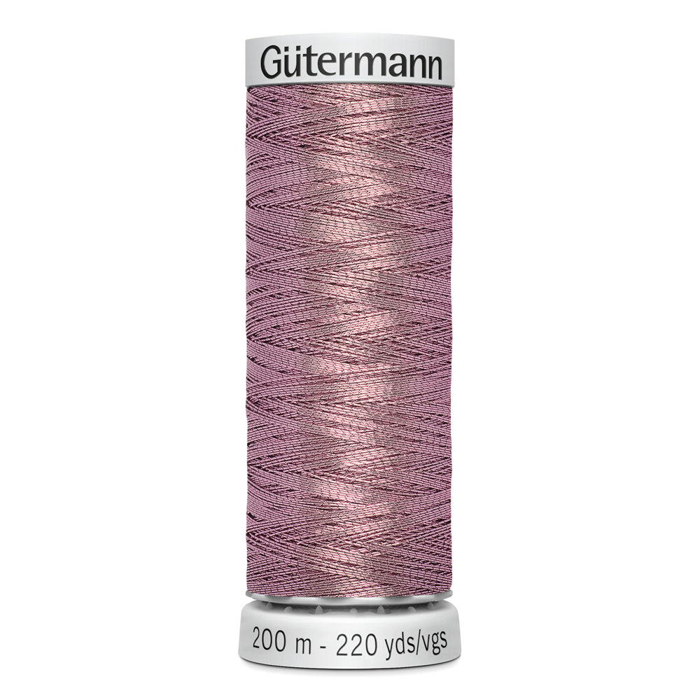 GÜTERMANN - Dekor Metallic Thread 200m - Pink