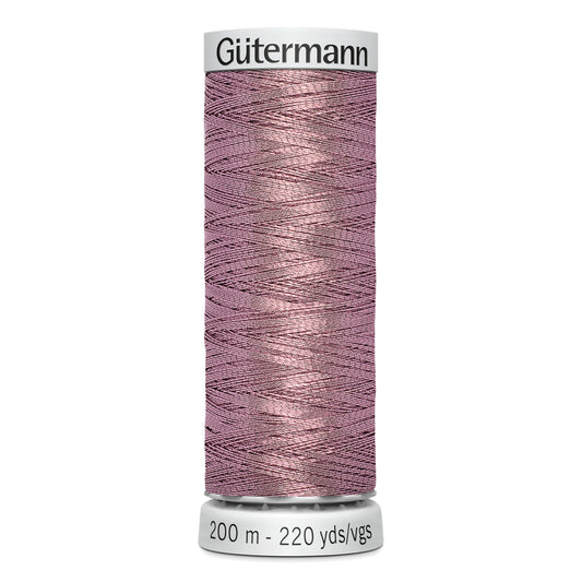 GÜTERMANN - Dekor Metallic Thread 200m - Pink