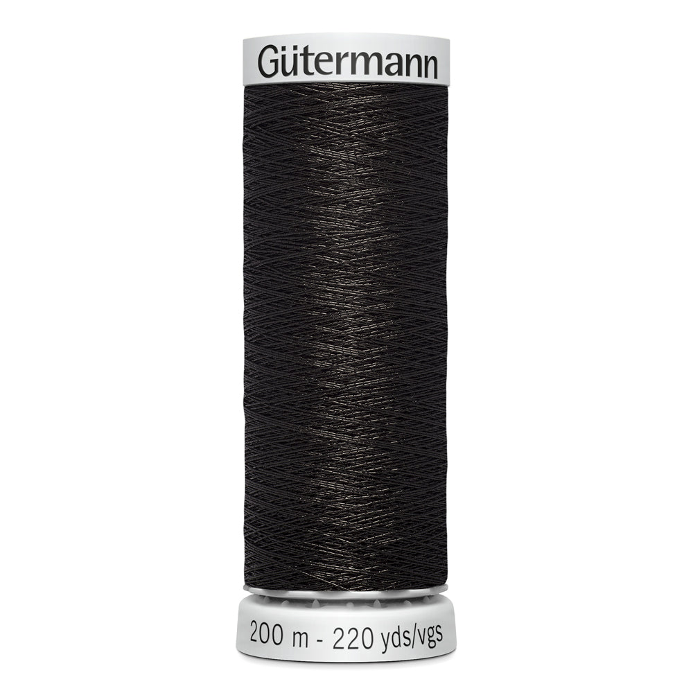 GÜTERMANN - Dekor Metallic Thread 200m - Black