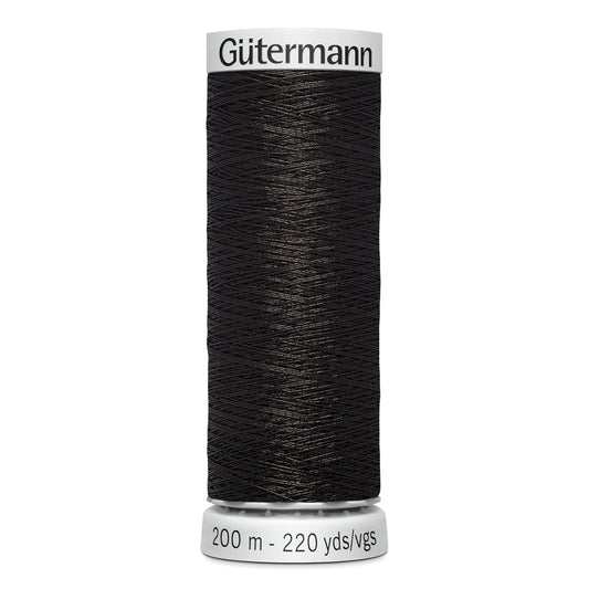 GÜTERMANN - Dekor Metallic Thread 200m - Black