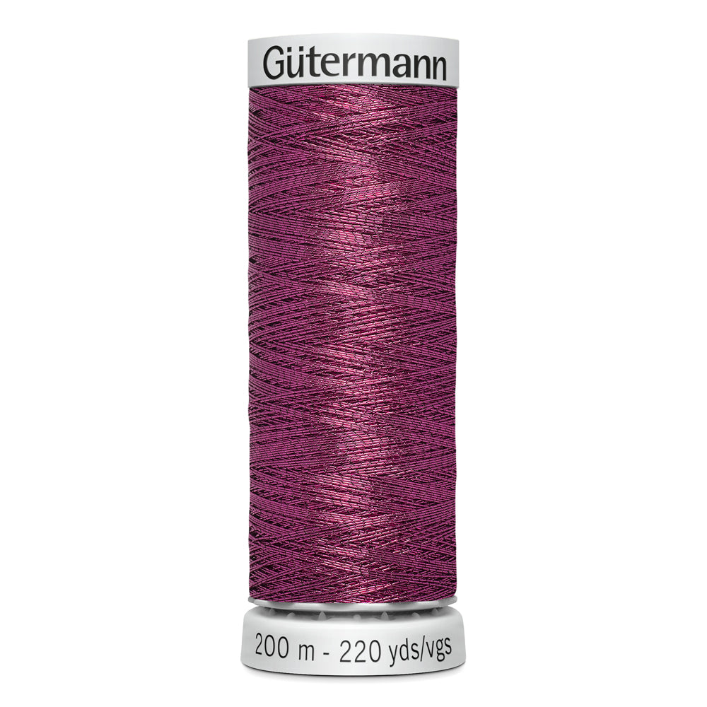 GÜTERMANN - Dekor Metallic Thread 200m - Brilliant Pink