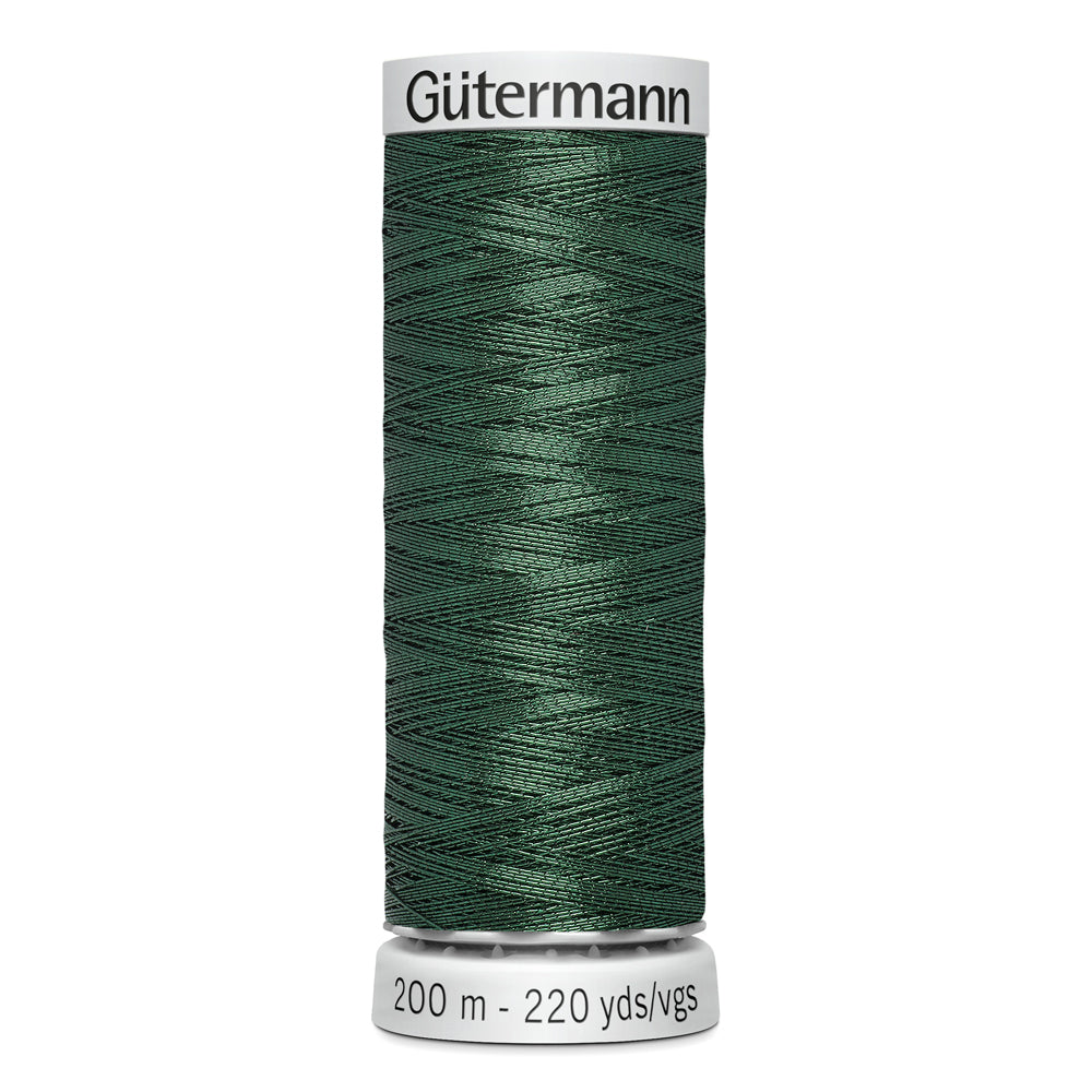 GÜTERMANN - Dekor Metallic Thread 200m - Dark Green