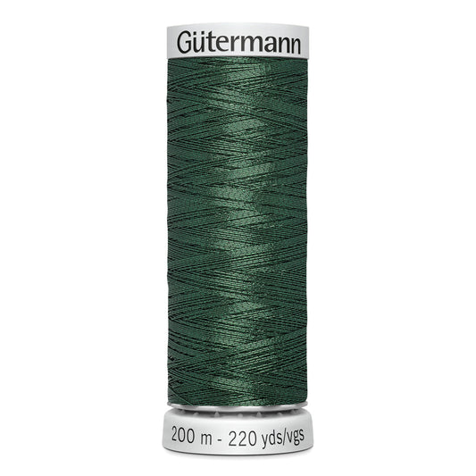 GÜTERMANN - Dekor Metallic Thread 200m - Dark Green