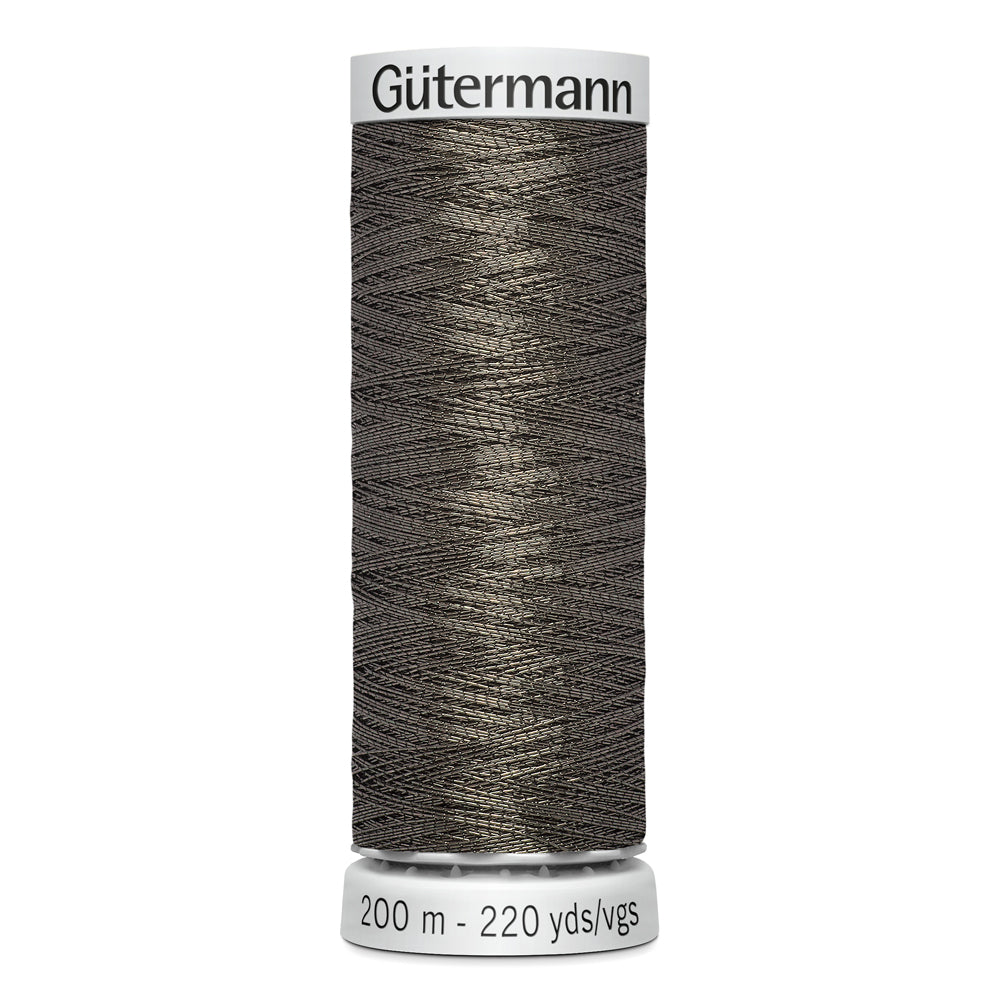 GÜTERMANN - Dekor Metallic Thread 200m - Anthracite