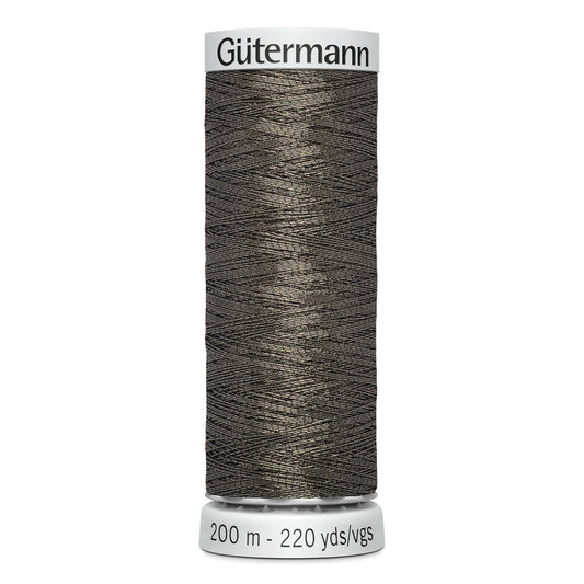 GÜTERMANN - Dekor Metallic Thread 200m - Anthracite