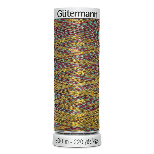 GÜTERMANN - Dekor Metallic Thread 200m - Variegated Red Apples