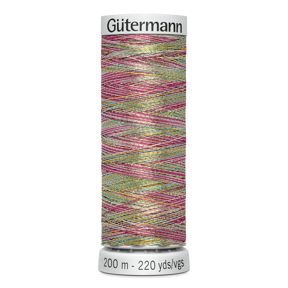 GÜTERMANN - Dekor Metallic Thread 200m - Variegated Spring
