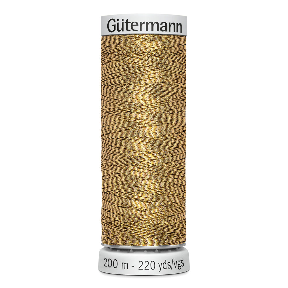 GÜTERMANN - Dekor Metallic Thread 200m - Antique Gold