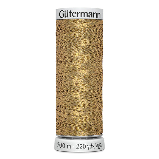 GÜTERMANN - Dekor Metallic Thread 200m - Antique Gold
