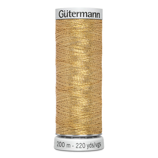 GÜTERMANN - Dekor Metallic Thread 200m - Goldenrod
