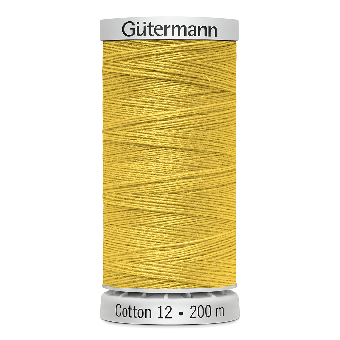 GÜTERMANN - Cotton 12wt Thread 200m - Brite Yellow