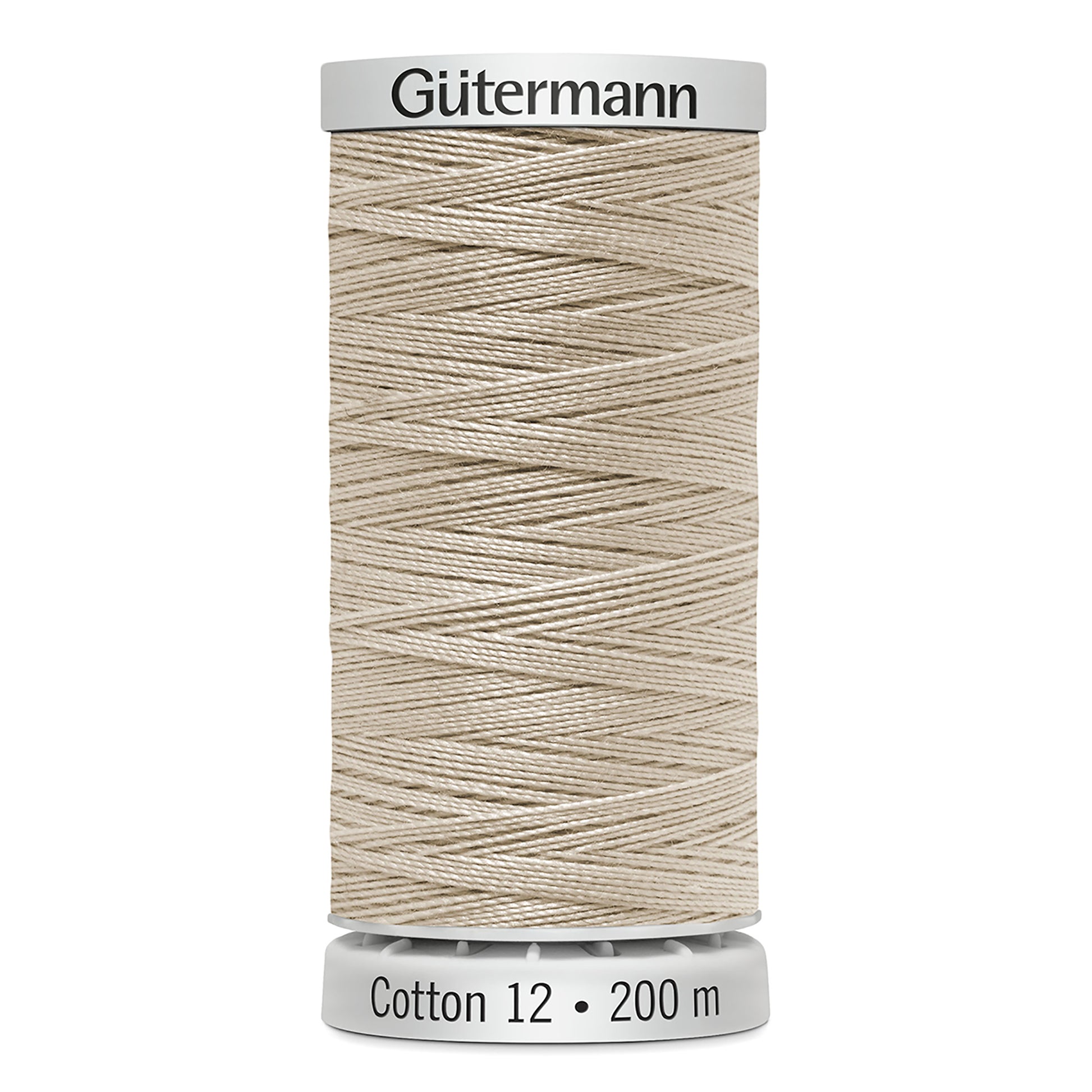GÜTERMANN - Cotton 12wt Thread 200m - Light Sand