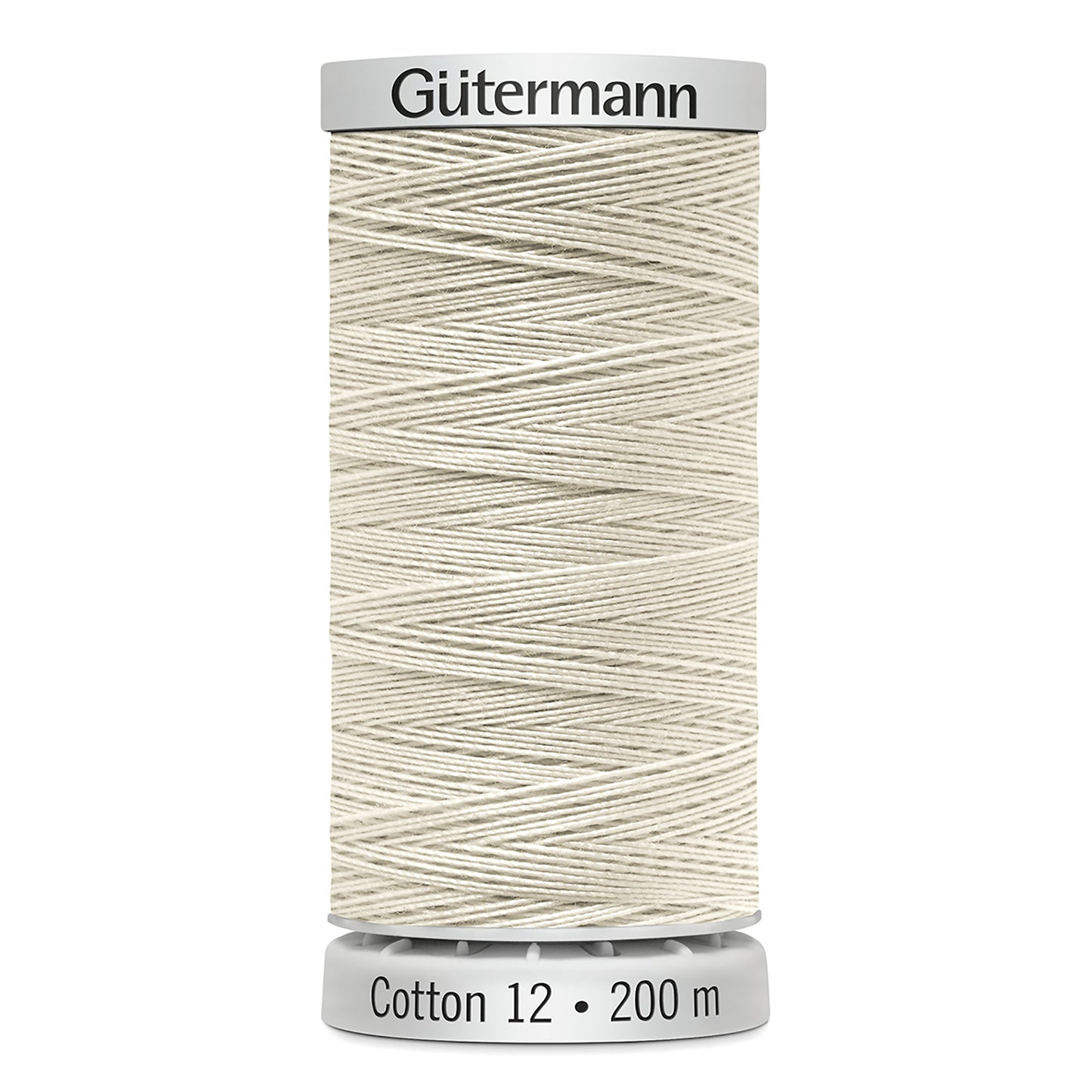 GÜTERMANN - Cotton 12wt Thread 200m - Natural