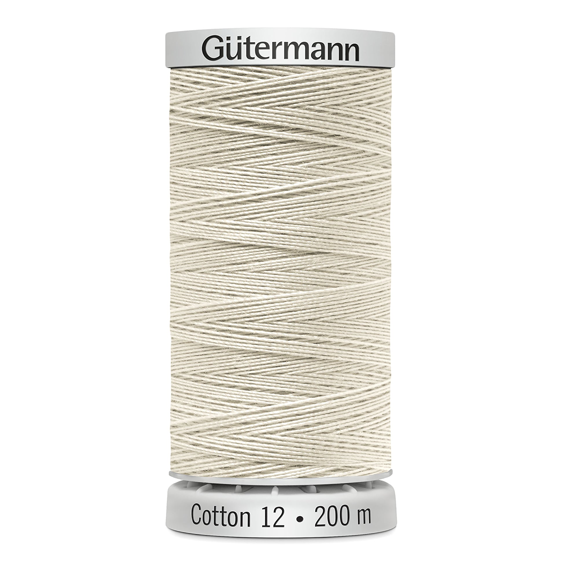 GÜTERMANN - Cotton 12wt Thread 200m - Natural