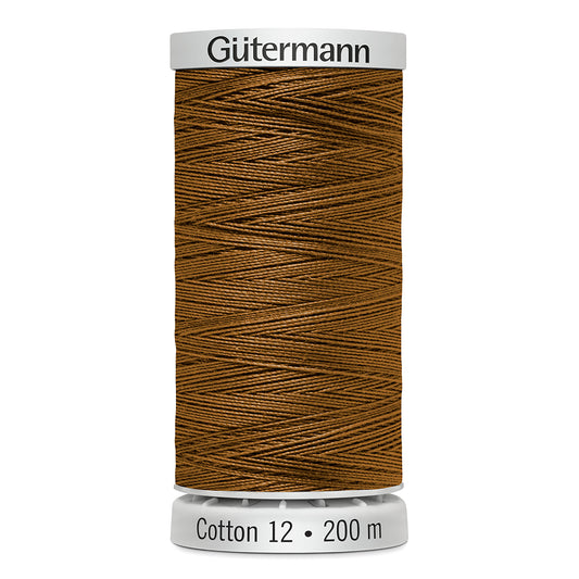 GÜTERMANN - Cotton 12wt Thread 200m - Light Rust