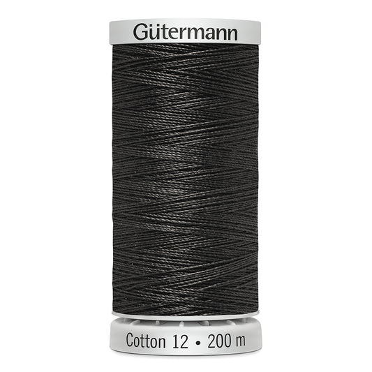 GÜTERMANN - Cotton 12wt Thread 200m - Chic Grey