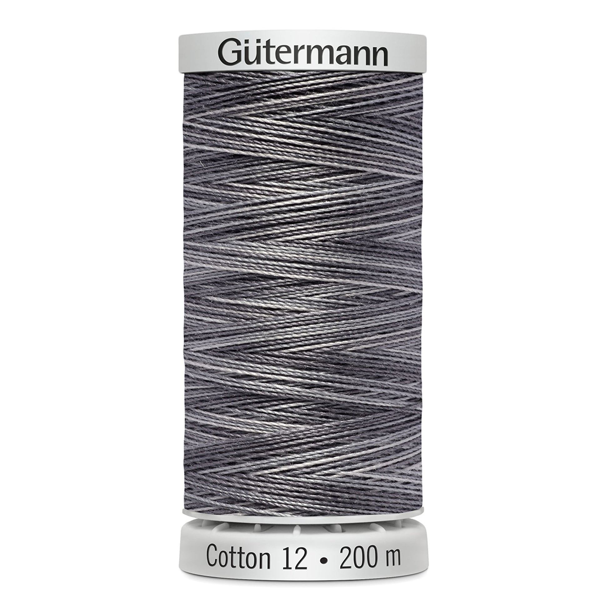 GÜTERMANN - Cotton 12wt Thread 200m - Thunder Clouds