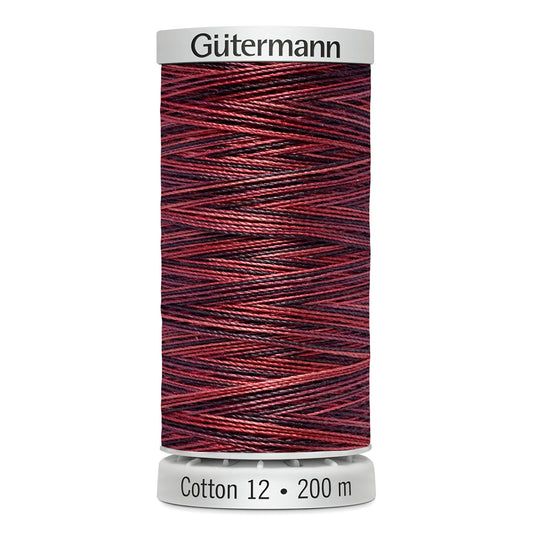 GÜTERMANN - Cotton 12wt Thread 200m - Cherry Cola