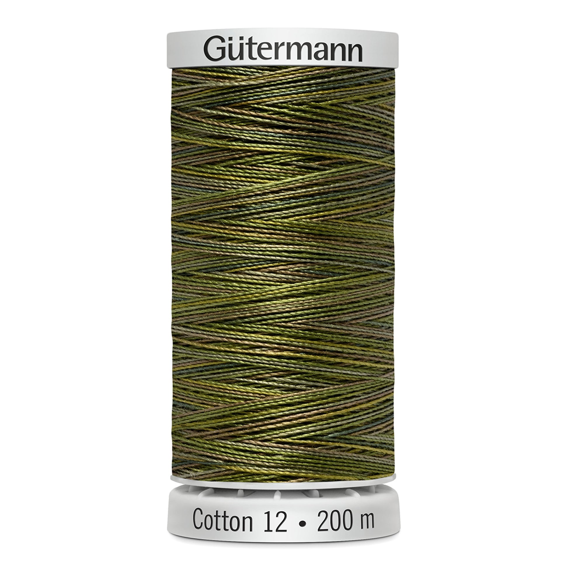 GÜTERMANN - Cotton 12wt Thread 200m - Camouflage