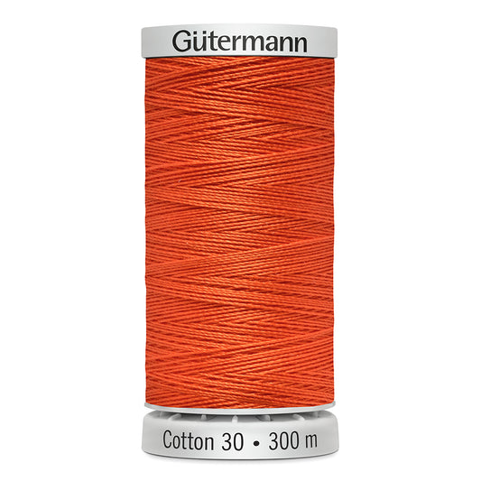 GÜTERMANN - Cotton 30wt Thread 300m - Neon Orange