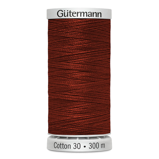 GÜTERMANN - Cotton 30wt Thread 300m - Deep Rust