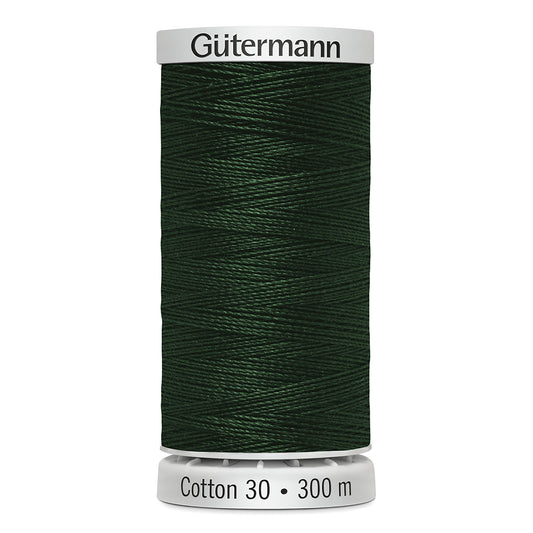 GÜTERMANN - Cotton 30wt Thread 300m - Forest Green