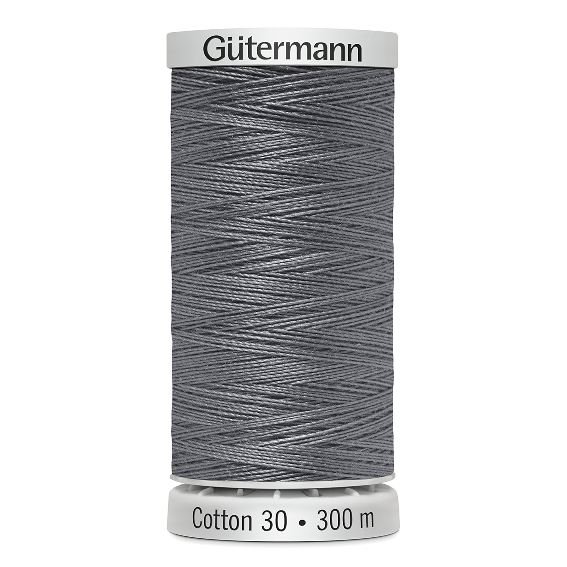 GÜTERMANN - Cotton 30wt Thread 300m - Burnt Charcoal