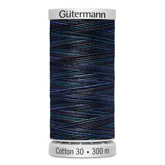 GÜTERMANN - Cotton 30wt Thread 300m - Peacock Feathers