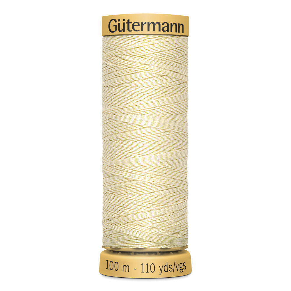 GÜTERMANN - Natural Cotton 50wt Thread 100m - Beige