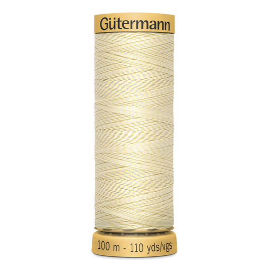 GÜTERMANN - Natural Cotton 50wt Thread 100m - Beige
