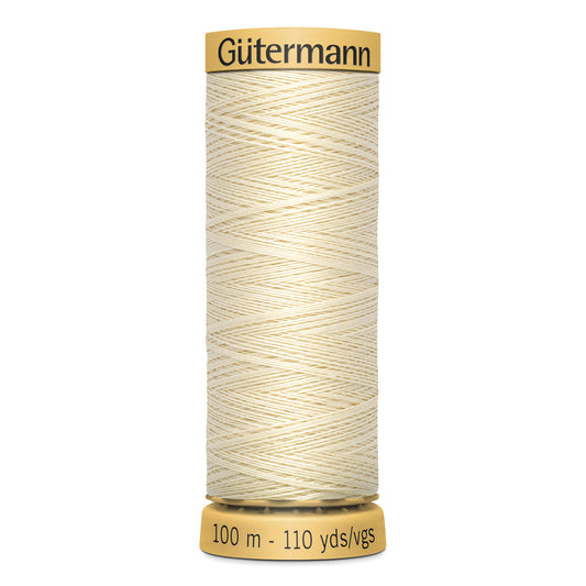 GÜTERMANN - Natural Cotton 50wt Thread 100m - Pongee