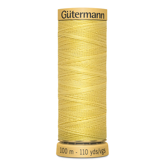 GÜTERMANN - Natural Cotton 50wt Thread 100m - Yellow